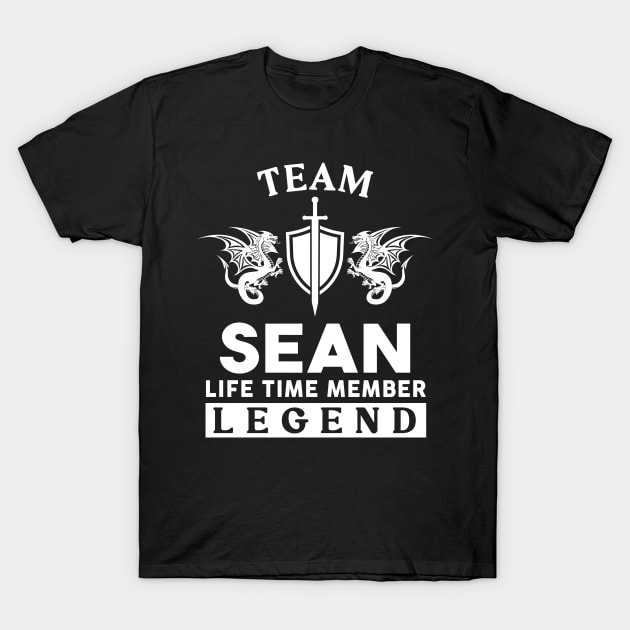 Sean Name T Shirt - Sean Life Time Member Legend Gift Item Tee T-Shirt by unendurableslemp118